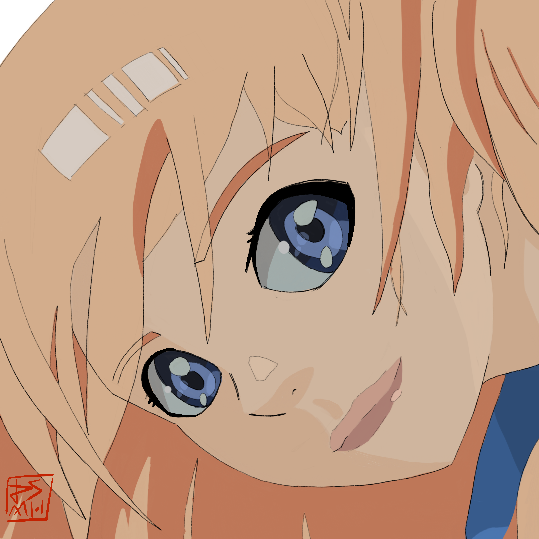 Fan Art! your lie in april screen cap redraw.
